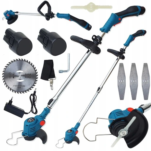 PODKASZARKA AKUMULATOROWA 21V 2xAKU + ZESTAW XXL