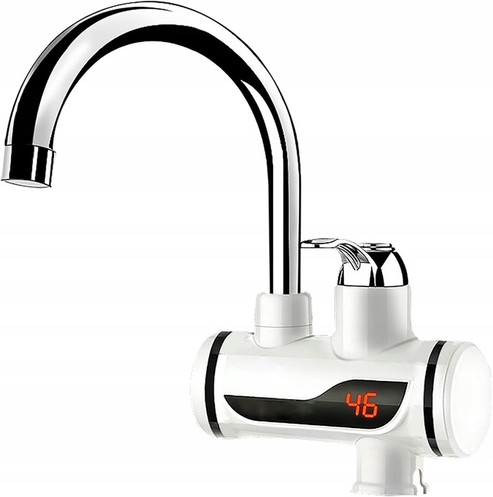 ELEKTRYCZNY PRZEPŁYWOWY PODGRZEWACZ WODY Kran z LCD NADUMYWALKOWY