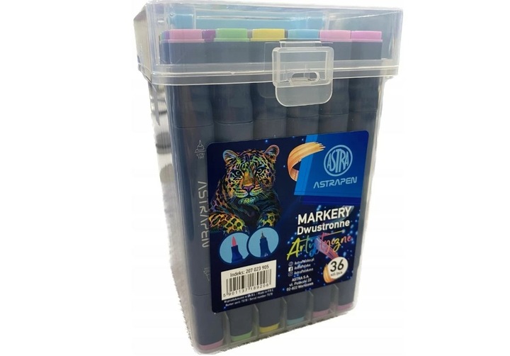 Promarkery Astra 36 szt. markery dwustronne