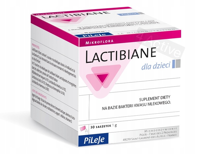 Probiotyk LACTIBIANE dla dzieci 30 sasz. + GRATIS