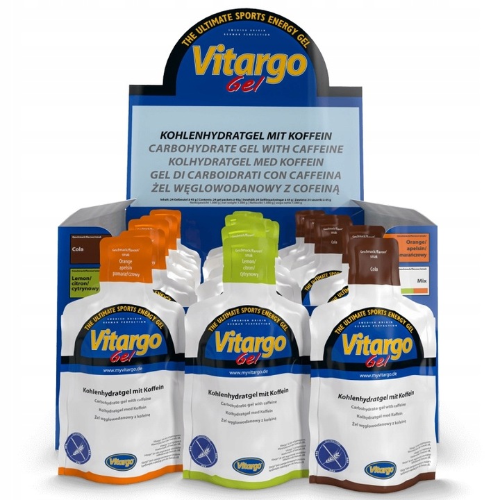 10x Vitargo żel energetyczny miks smaków ORYGINAŁ SZWECJA