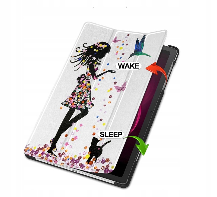 ETUI SMART COVER GRAFIKA + RYSIK do T-MOBILE T TABLET 10,36" 5G