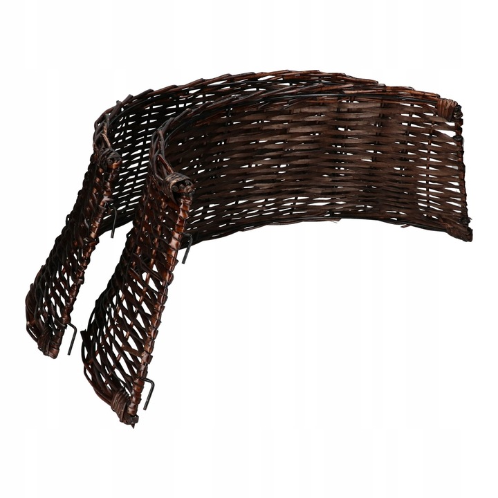 OSŁONA WIKLINOWA POD CHOINKE 70 cm KOSZ WIKLINOWY CIEMNY BRĄZ STOJAKA BOHO