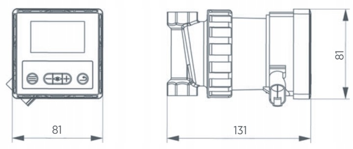 POMPA POMPKA CYRKULACYJNA CWU ELEKTRONICZNA ENERGOOSZCZĘDNA PROGRAMATOREM