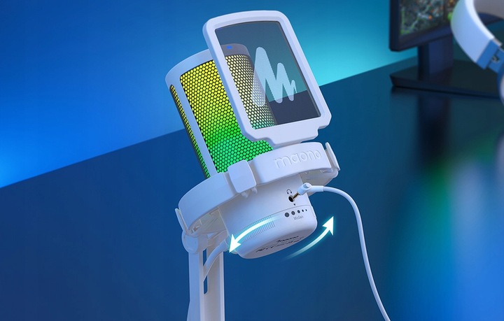 MAONO Mikrofon Gamingowy USB RGB Dla Gracza Streamera PC PS4/5 + Pop Filtr