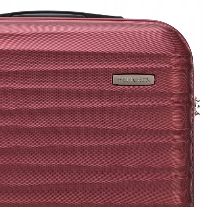Walizka duża z ABS-u WITTCHEN 56-3A-313-31 bordowa lekka twarda wytrzymała