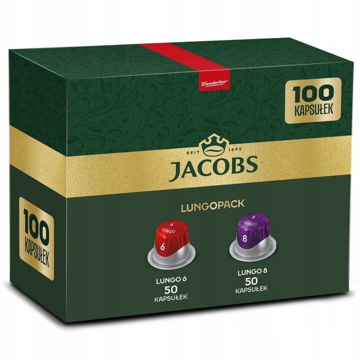 Kapsułki Jacobs Lungo 6, 8 do Nespresso(r)* 100 kaw zestaw 90+10 GRATIS!