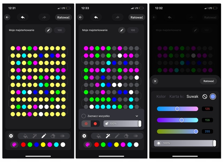 INTELIGENTNE Lampki Choinkowe 100LED SMART FLASH Bluetooth App PILOT - 10m