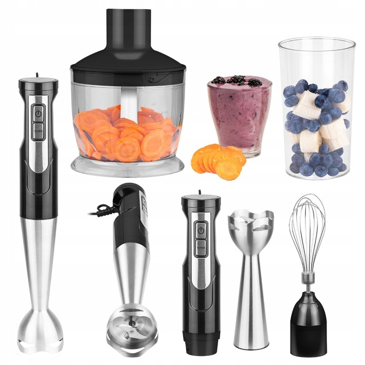 BLENDER RĘCZNY WIELOFUNKCYJNY MIKSER MOCNY TURBO