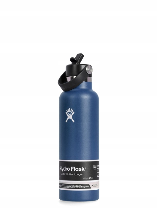 Butelka turystyczna Hydro Flask 21 Oz Standard Flex Straw Cap - indigo