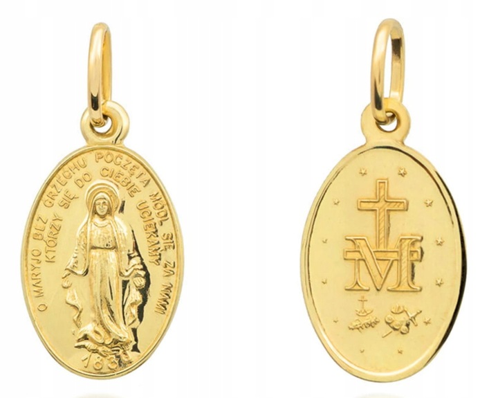 Cudowny Medalik złoty 585