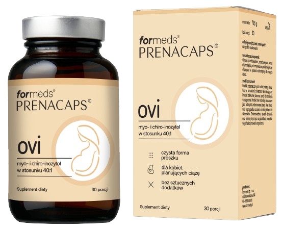 ForMeds PRENACAPS OVI Ciąża NAC Inozytol 30 porcji Wsparcie metabolizmu