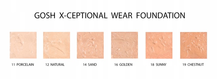 Gosh X-Ceptional Wear podkład kryjący PORCELAIN 11