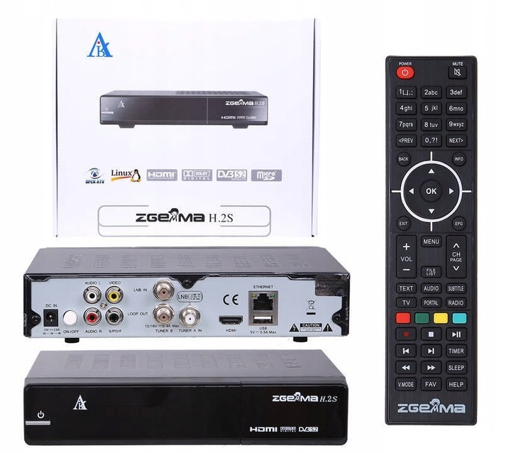 UNIWERSALNY PILOT DO DEKODER ZGEMMA SERIA H2 H5 H7 H9 H10 H11 ORYGINALNY