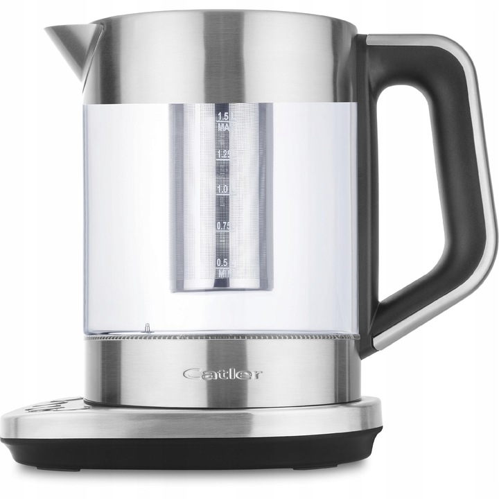 Czajnik Elektryczny Szklany z Podstawą Catler KE510 Poj 1,5L LED 2200W