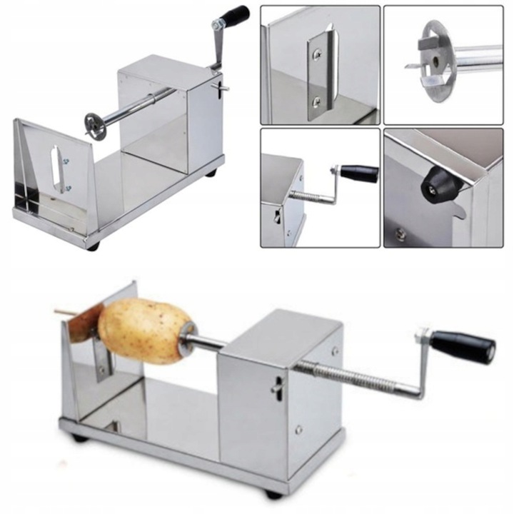 MASZYNKA DO ZAKRĘCONEGO ZIEMNIAKA FRYTEK CHIPSÓW Ręczna Solidna Chipstix