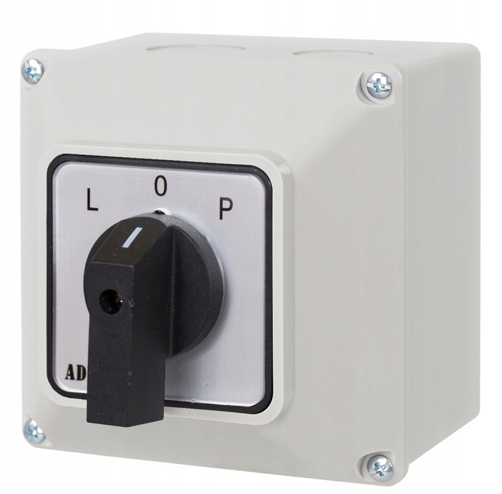 ŁĄCZNIK KRZYWKOWY L-0-P 40A 3P LEWO PRAWO W OBUDOWIE 110x110 3F IP65