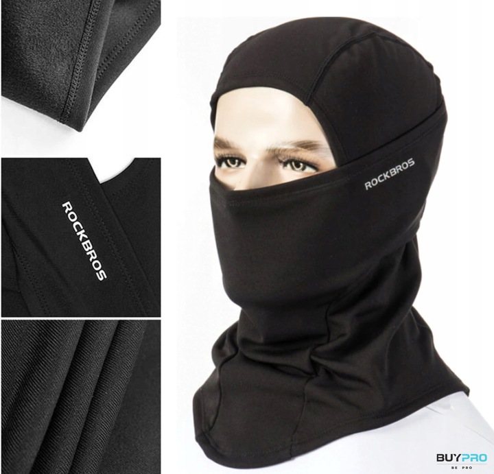 Kominiarka motocyklowa ciepła pod kask do biegania narty na rower ROCKBROS