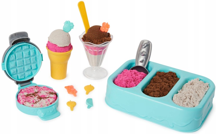 KINETIC SAND LODOWE PRZYSMAKI LODZIARNIA PACHNĄCY 3 KOLORY ZAPACHOWE