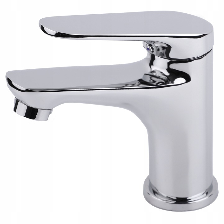 Bateria umywalkowa stojąca chrom kran łazienkowy srebrny YOKA HOME