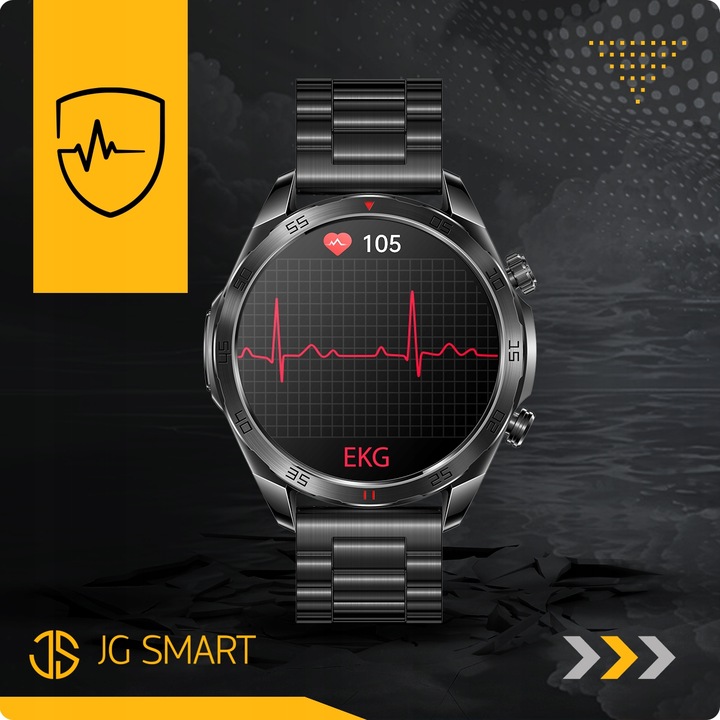 SMARTWATCH MĘSKI ZEGAREK EKG FUNKCJA POMIARU CUKRU AMOLED CIŚNIENIE ROZMOWY