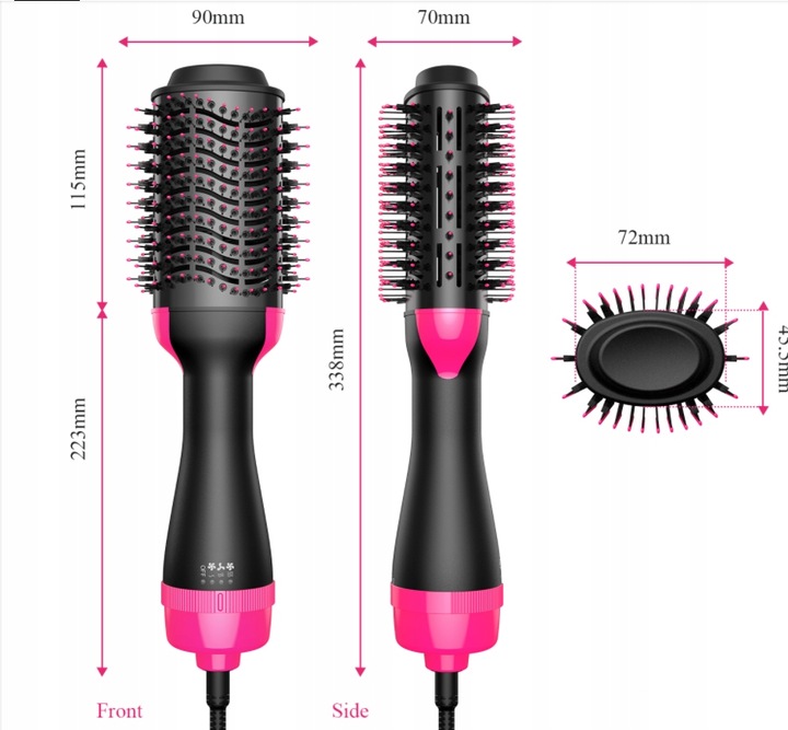 LOKÓWKO SUSZARKA PROSTOWNICA DO WŁOSÓW SZCZOTKA4w1