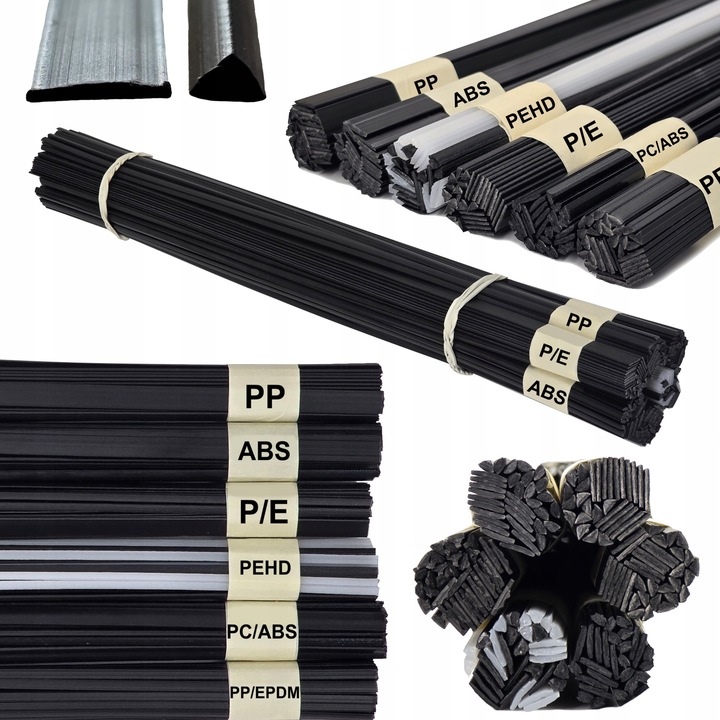 PLASTIK 100g x 6 ZESTAW DO SPAWANIA PP ABS PP/E PC/ABS PEHD P/E SPAWARKA HQ