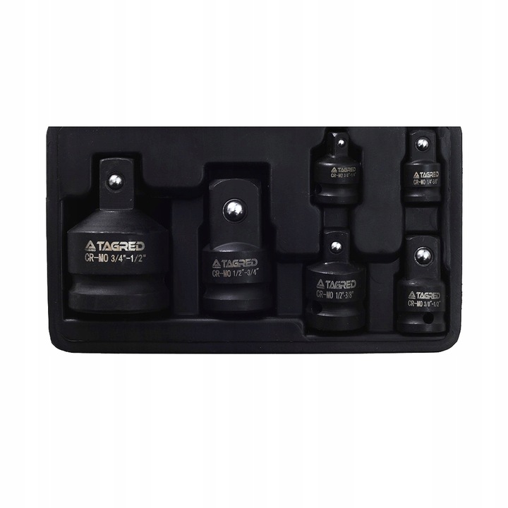 REDUKCJE ADAPTERY REDUKCYJNE 1/2 1/4 3/8 3/4 Udarowe z kulką blokującą x6