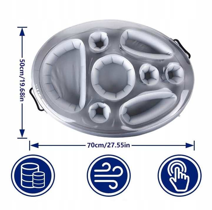 PŁYWAJĄCY STOLIK DO BASENU JACUZZI DMUCHANY BAREK NAPOJE DRINKI PRZEKĄSKI