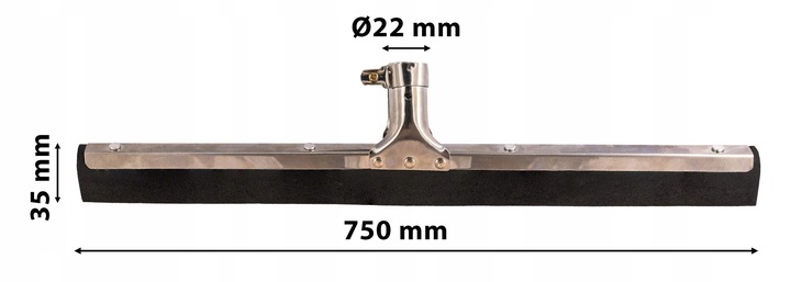 Ściągaczka do wody podłóg 75 cm trzonek + TRZONEK