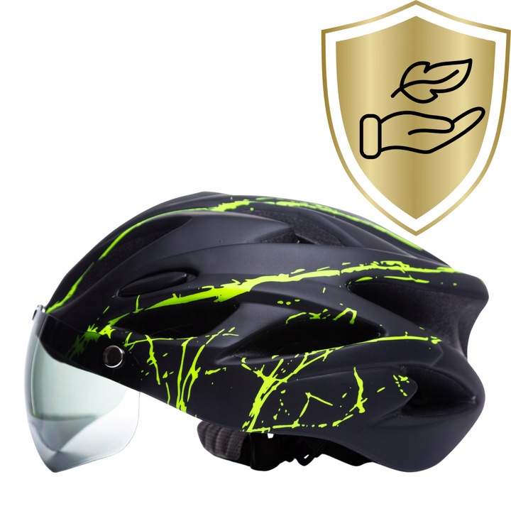 KASK ROWEROWY Z OKULARAMI LEKKI REGULOWANY ERCOLE