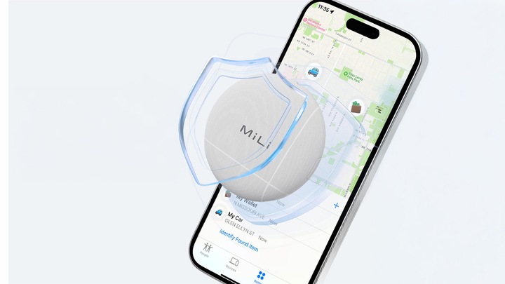 Lokalizator GPS LiTag MiLi IOS APLLE do plecaka kluczy bagażu roweru obroży