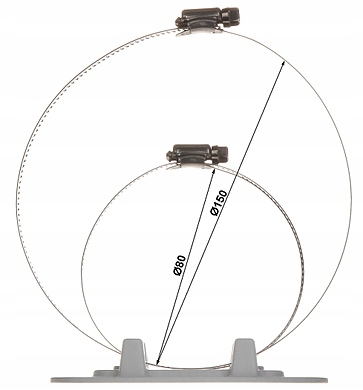 Słupowa puszka montażowa adapter do kamer DVS PFA