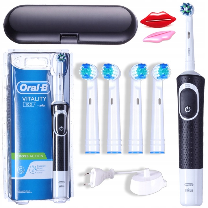 Szczoteczka Elektryczna Oral-B Vitality 100 + KOŃCÓWKI Czarna