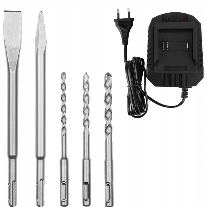 MŁOT UDAROWY MŁOTOWIERTARKA AKUMULATOROWA UDAR SDS+ AKU WIERTŁA DEKO 3J