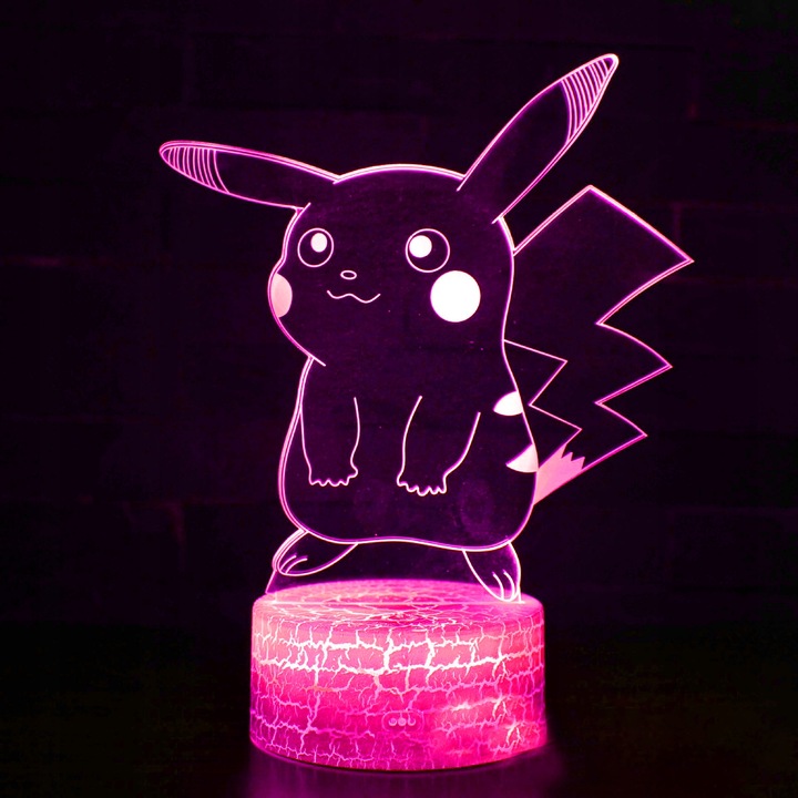 Lampka 3D nocna led usb Pikachu Statuetka