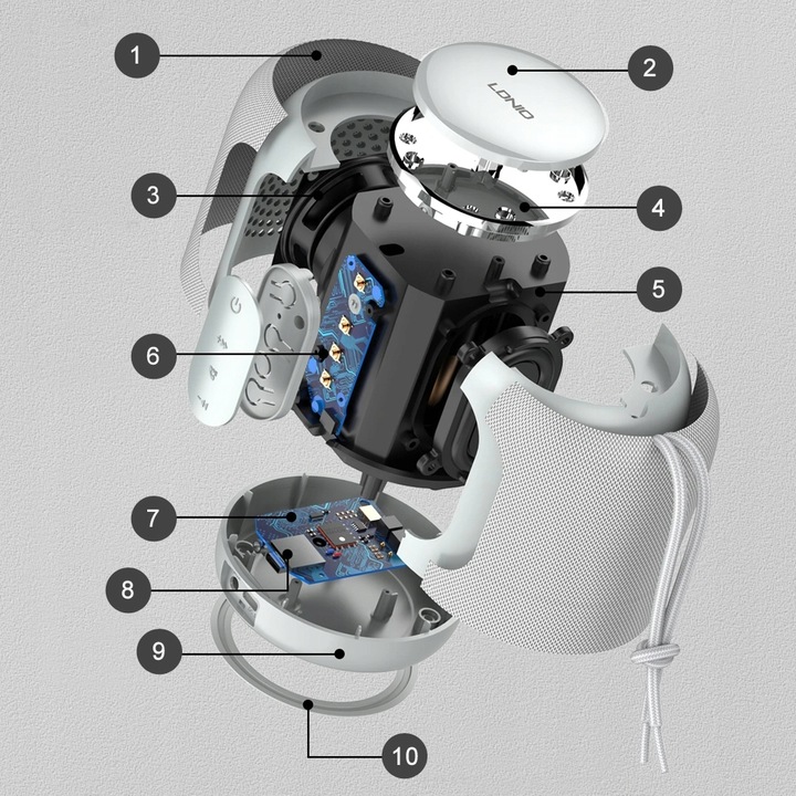 MOCNY GŁOŚNIK BLUETOOTH BEZPRZEWODOWY PRZENOŚNY BT