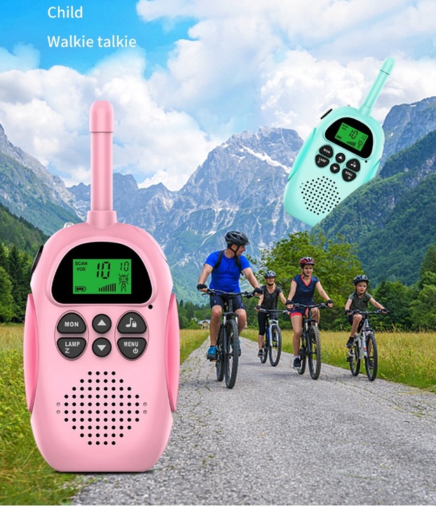 Walkie Talkie dla Dzieci Krótkofalówki Zestaw 2 szt. Zasięg Duży Łoki Toki