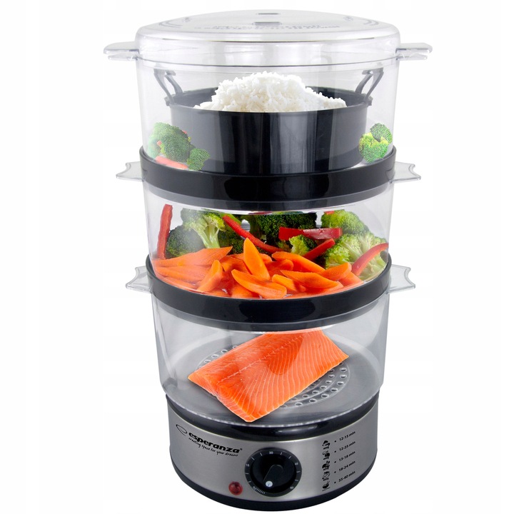 PAROWAR ELEKTRYCZNY URZĄDZENIE DO GOTOWANIA NA PARZE DO WARZYW RYB