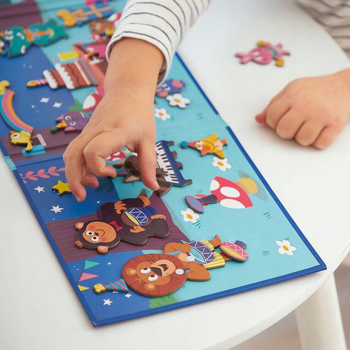 JANOD, Magnetyczna układanka Przyjęcie w lesie Magneti'stories 3+