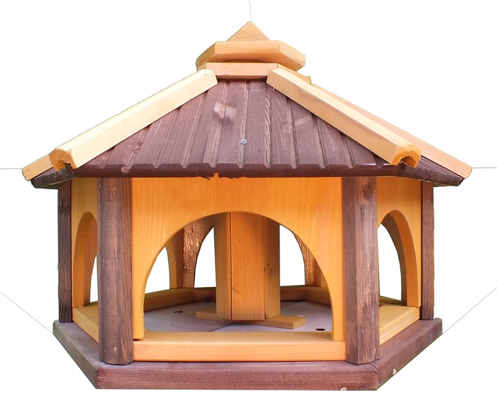 Karmnik dla ptaków drewno z wsypem Karmniki KW60