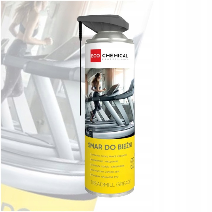 Smar Silikonowy do Bieżni Urządzeń Treningowych Bezbarwny z Aplikatorem