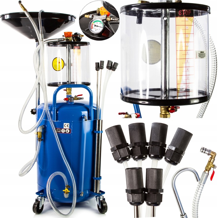 ZLEWARKA ODSYSARKA WYSYSARKA OLEJU 80L + 6 SOND