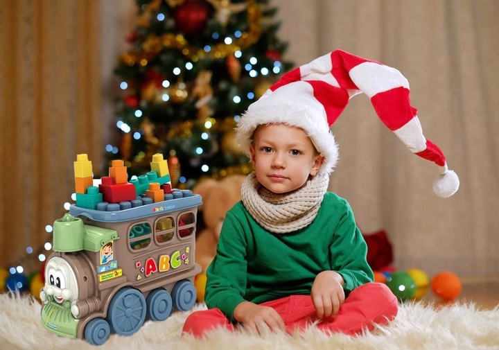 MIĘKKIE KLOCKI SENSORYCZNE SORTER ZESTAW POCIĄG AUTKO Z KLOCKAMI MATADI