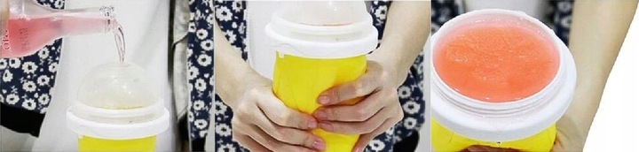 Kubek do Lodów Granity Sorbetów Slushy Koktajli Mrożonych KOLORY