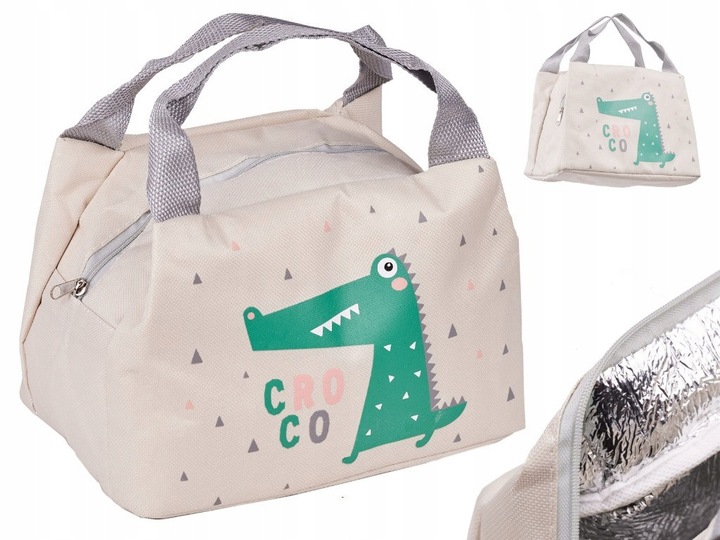 TORBA TERMICZNA IZOLACYJNA LUNCH ŚNIADANIOWA PIKNIK BIWAK NA PLAŻĘ POJEMNA