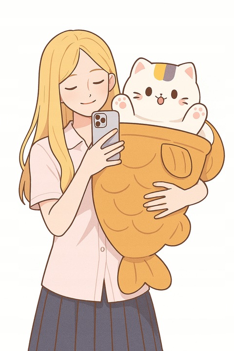 HIT! KOTEK W RYBIE – MASKOTKA 2w1 KAWAII MIĘKKIi PLUSZAK 50CM !!!