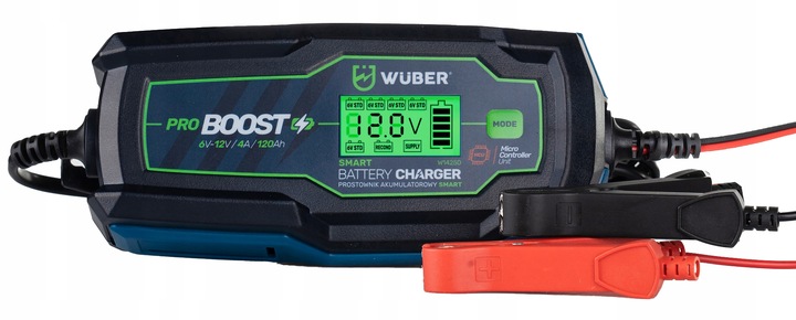 ŁADOWARKA PROSTOWNIK AKUMULATORA MIKROPROCESOROWY 6/12V 1.2-120Ah AGM ŻEL