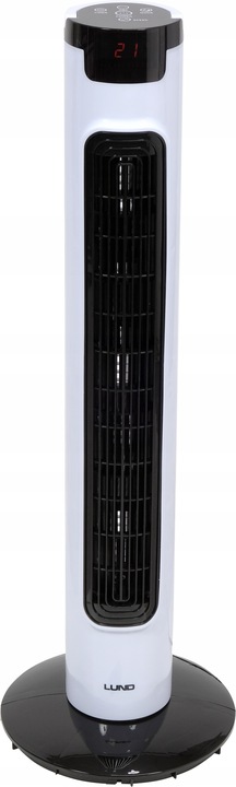 WENTYLATOR KOLUMNOWY LUND 81CM 50W WIATRAK PODŁOGOWY STOJĄCY LED +PILOT