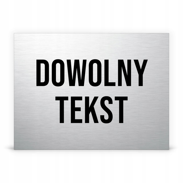 TABLICZKA INFORMACYJNA TWÓJ DOWOLNY NAPIS TEKST NADRUK DIBOND 40x30cm